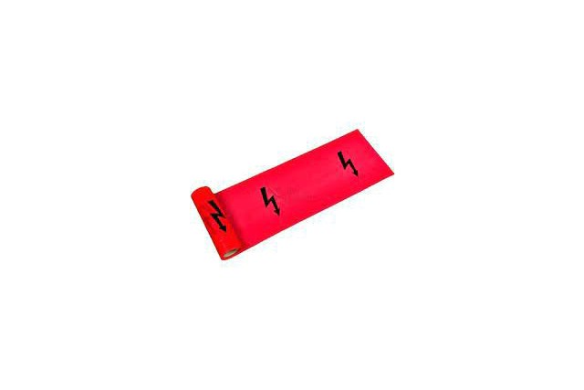 Folie výstražná červená BLESK š. 220mm