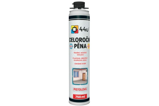 44U Pěna celoroční pistolová 750ml
