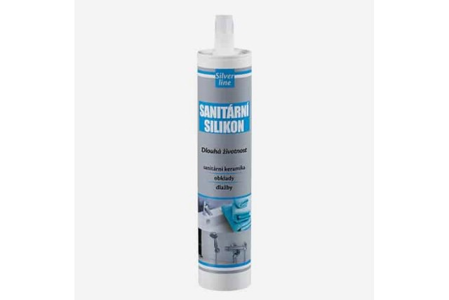 DEN BRAVEN Silikon sanitrn bl Silver line 280ml