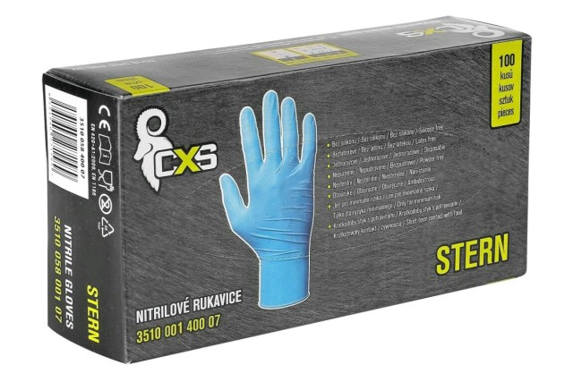 CXS Rukavice jednorzov STERN nitrilov vel. 10