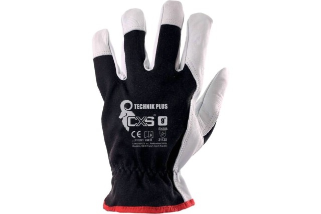 CXS Rukavice kombinované TECHNIK PLUS - vel. 8