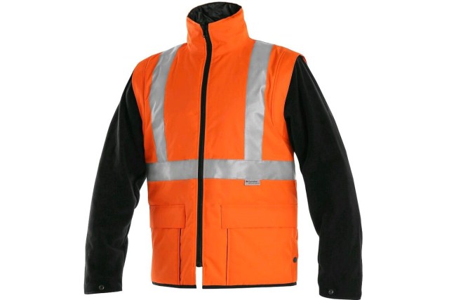 CXS Bunda pnsk reflexn LONDON 5v1 oranovo-modr - vel. S