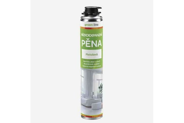 DEN BRAVEN Pna nzkoexpanzn pistolov Green line 750ml
