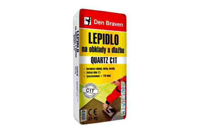 DEN BRAVEN Lepidlo na obklady a dlabu QUARTZ C1T, 25kg